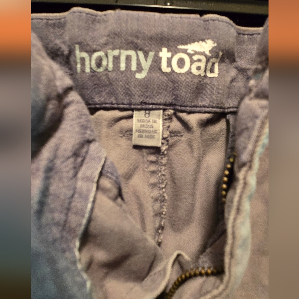 Horny Toad Gray/green Straight Leg Chino Pants Sz8 - Picture 6 of 11